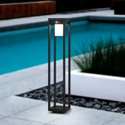 Martano LED-gadelampe med solcelle og sensor