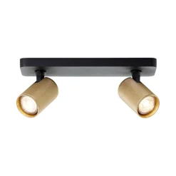 Marty vægspot, sand/guld/sort, 2 lyskilde