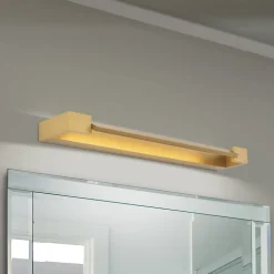 Marylin væglampe til badeværelset, længde 60 cm, guld, aluminium