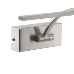 Matisse LED-væglampe, bredde 34 cm, sølv