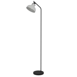 Matlock gulvlampe, højde 158 cm, grå/sort