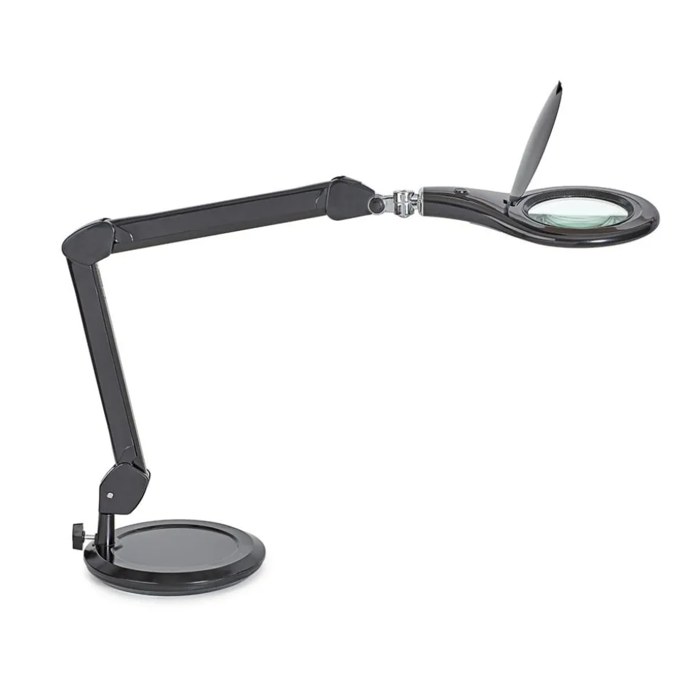 MAULmakro LED arbejdslampe, sort, 46 cm, stativ