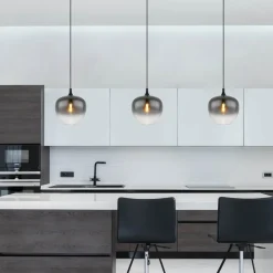 Maxy hængelampe, Ø 29 cm, røgfarvet grå, glas