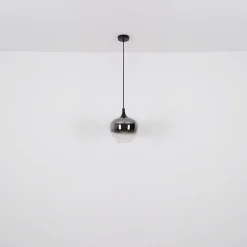 Maxy hængelampe, længde 100 cm, røggrå, glas, 4 lyskilder.