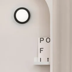 May LED-væglampe, IP44, sort