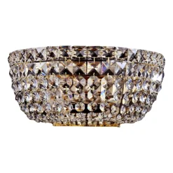 Maytoni Basfor væglampe med flot krystalvedhæng