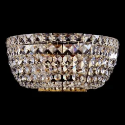 Maytoni Basfor væglampe med flot krystalvedhæng