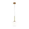 Maytoni Basic form pendel, hvid/guld, 1-lys.
