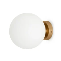 Maytoni Basic form væglampe, hvid/guld