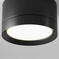 Maytoni downlight Hoop, sort, højde 5 cm Ø 8,5 cm aluminium GX53