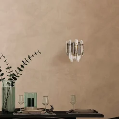 Maytoni Flare væglampe med krystaldekoration