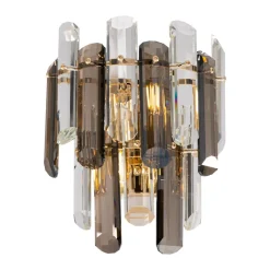 Maytoni Flare væglampe med krystaldekoration