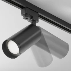 Maytoni Focus skinnespot, GU10, Unity-system, sort