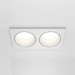 Maytoni forsænket loftlampe Zoom hvid 17 x 9 cm 2 lyskilder IP65