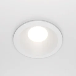 Maytoni forsænket loftlampe Zoom hvid Ø 8,5 cm aluminium IP65 GU10