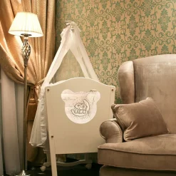 Maytoni Grace gulvlampe, 1 lyskilde, messing/beige