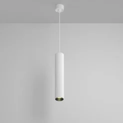 Maytoni hængelampe Calipso, hvid, Ø 5,6 cm, aluminium, GU10