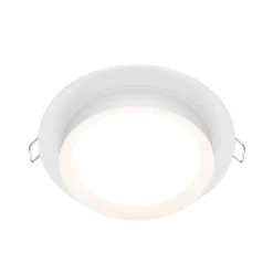 Maytoni Hoop indbygningslampe, rund, hvid