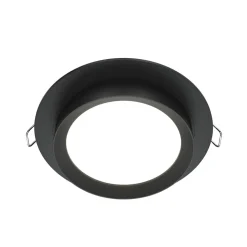 Maytoni Hoop indbygningslampe, rund, sort