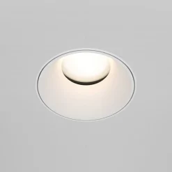 Maytoni indbygningslampe Share, hvid/hvid, Ø 10,2 cm, aluminium, GU10