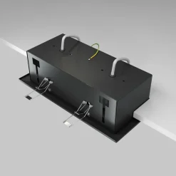 Maytoni indbygningslampe i metal, sort, 25 x 13 cm, 2 lyskilder