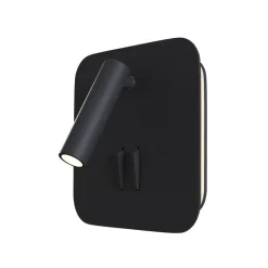 Maytoni Ios 176 LED-væglampe, kantet, sort