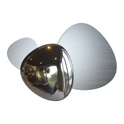 Maytoni Jack-stone LED-væglampe, 36,6 cm, nikkel