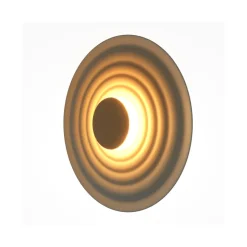 Maytoni LED-væglampe Nami, grøn-beige, Ø 40 cm, aluminium