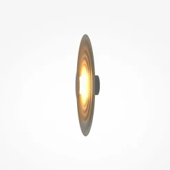 Maytoni LED-væglampe Nami, grøn-beige, Ø 40 cm, aluminium