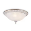 Maytoni loftlampe Pascal, hvid/guld, Ø 35 cm glas/metal