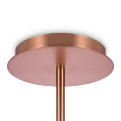 Maytoni lysekrone Erich, messing roséglas/metal 12 lyskilder.