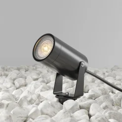 Maytoni Scope spot med jordspyd, sort, aluminium, IP65