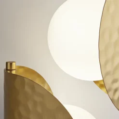 Maytoni Tropic væglampe, højre, messing, 2 lyskilder, metal