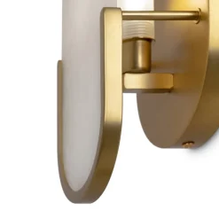 Maytoni væglampe Marmo, guld, metal/sten, højde 30,5 cm