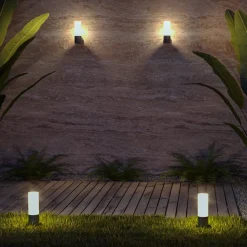 Maytoni Willis sokkellampe, grå