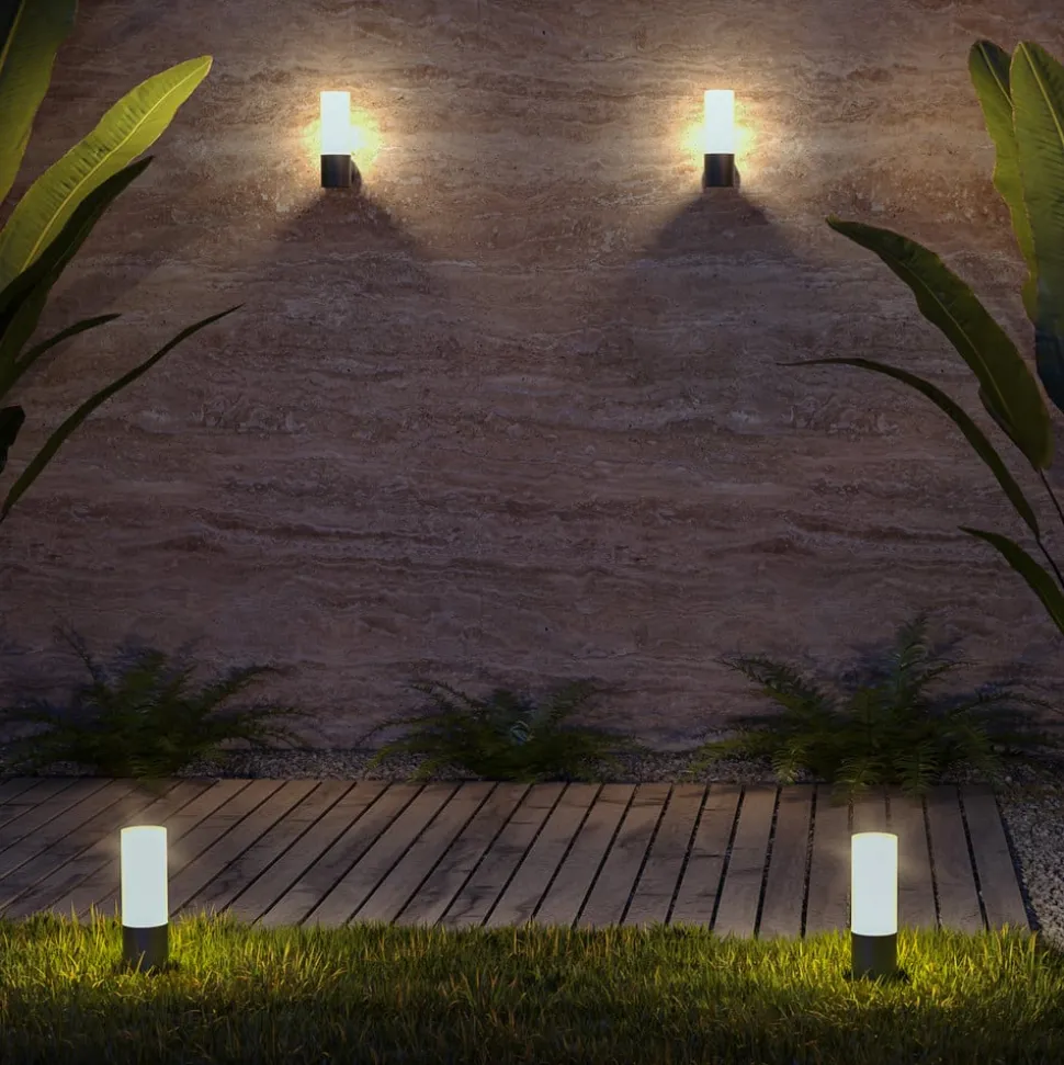 Maytoni Willis sokkellampe, grå