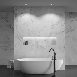 Maytoni Zoom LED-indbygningslampe 930 IP65 rund triac, sort