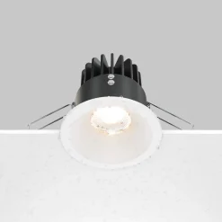 Maytoni Zoom LED-indbygningslampe 930 IP65 rund triac, hvid