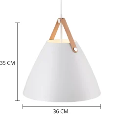 Med læderophæng - LED-pendellampe Strap 36