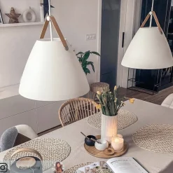 Med læderophæng - LED-pendellampe Strap 36