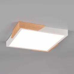 Meta LED-loftlampe, 31,5x31,5 cm, 3.000 K, hvid