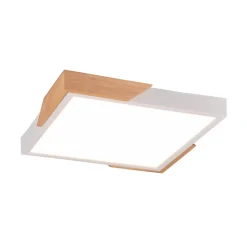 Meta LED-loftlampe, 31,5x31,5 cm, 3.000 K, hvid