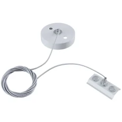 Metalophæng Skinne, 1-fase skinne, hvid