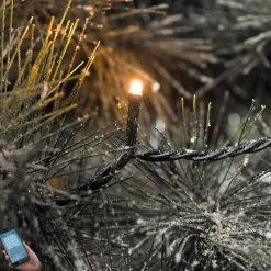 Mikro udendørs LED-lyskæde, der kan skiftes via app