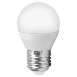 MiniGlobe E27 G45 5W LED-pære, universalhvid