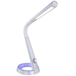 Mitti LED-bordlampe med USB-port, sølv/hvid