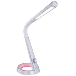 Mitti LED-bordlampe med USB-port, sølv/hvid