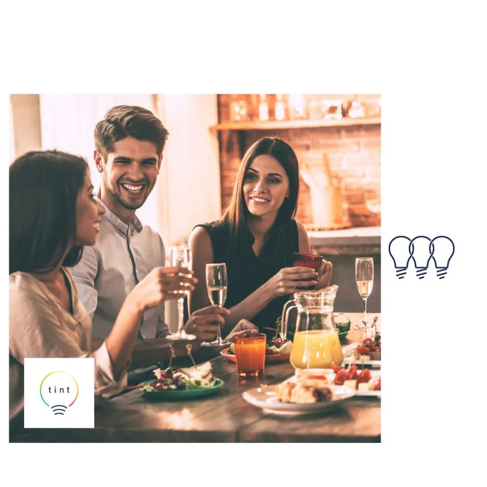 Müller Licht tint white LED-kertepære E14 5,8W