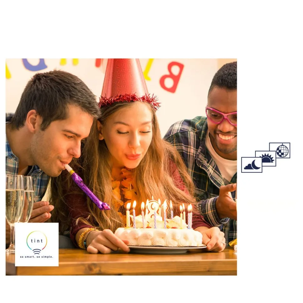 Müller Licht tint white LED-kertepære E14 5,8W