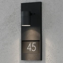 Modena 7655 husnummerlampe, sort